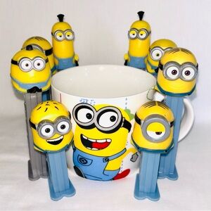 Despicable Me Minions Mug & PEZ Lot Golfing Minion Movie